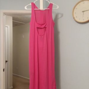 Pink sleeveless dress